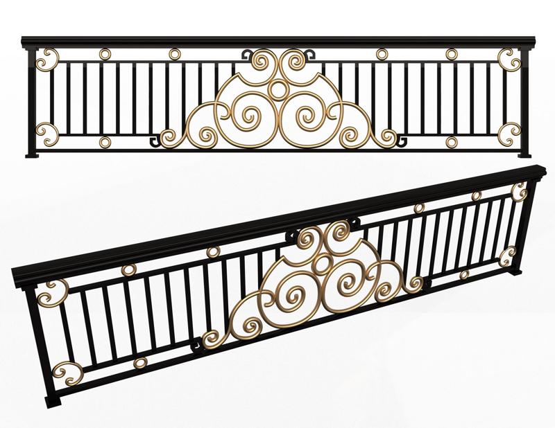 Forging Iron Forged Balcony Railing 06