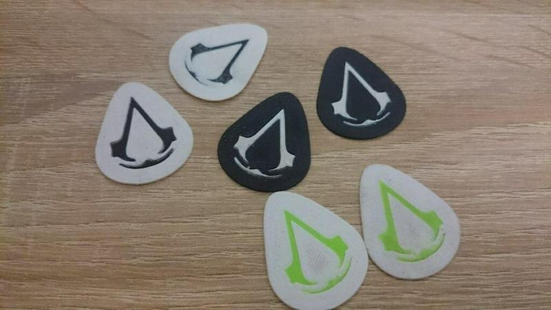 Assassins Creed Guitar Pick DualExtrusion