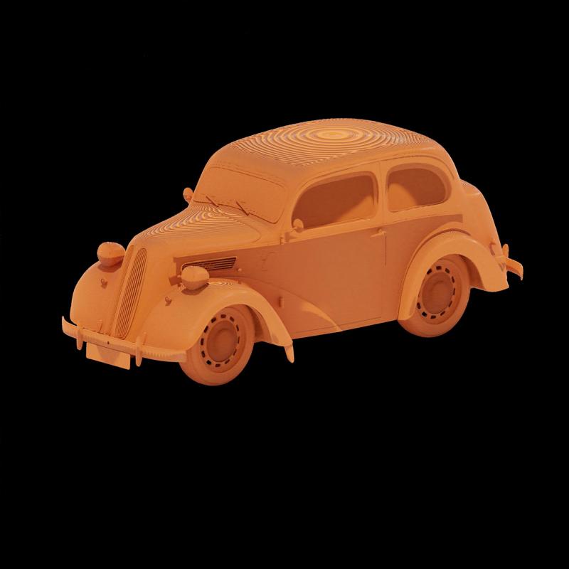 Ford Anglia E494A 3D Model for British Car Collectors