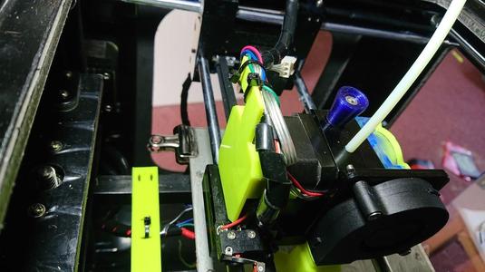 Anet A3 extruder cable relief