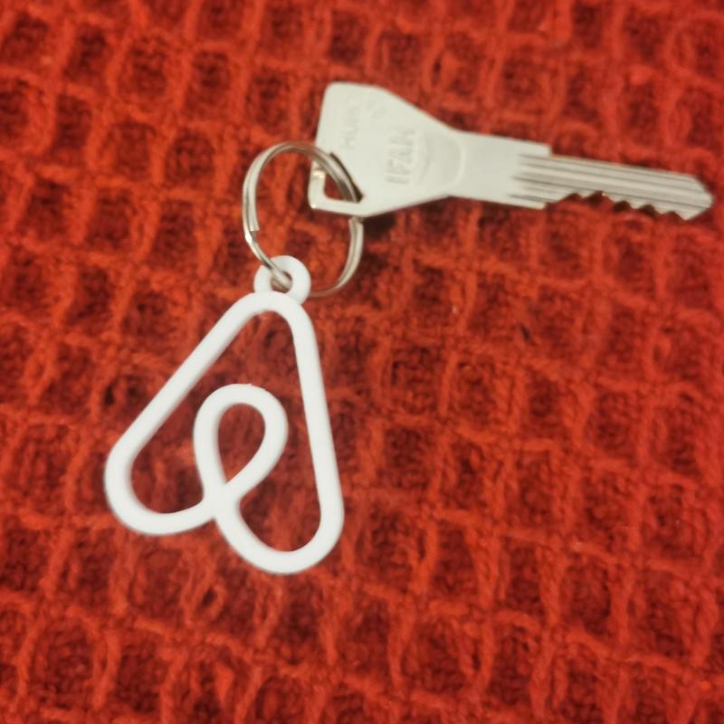 Airbnb logo key holder