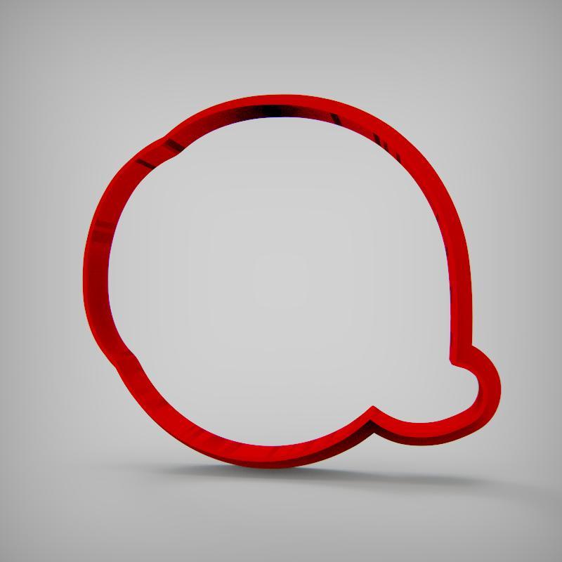 Cara Intensamente tristeza silueta cortante para galletas