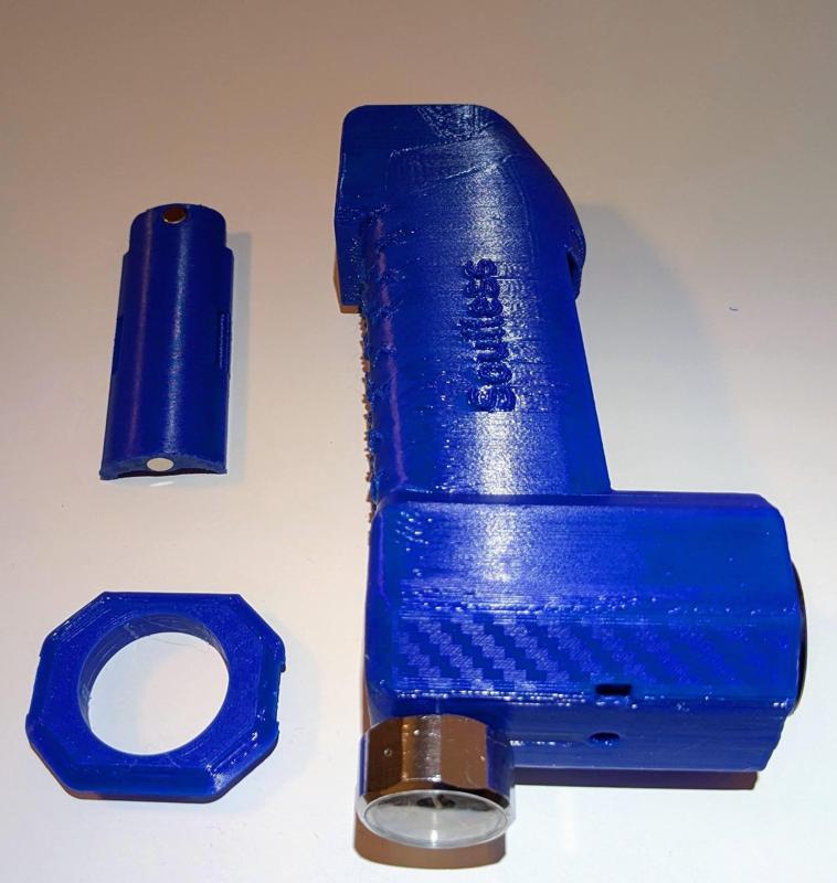 Airsoft M4 HPA Grip for Wolverine Storm Cat 5 regulator  (5° version)