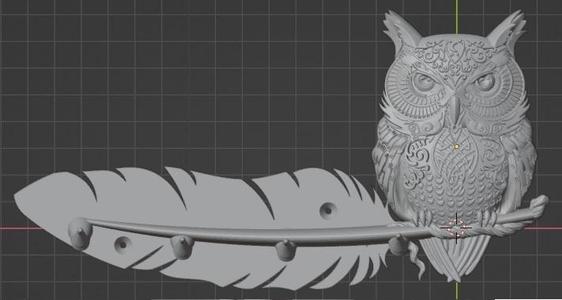 Owl Feather Keyholder