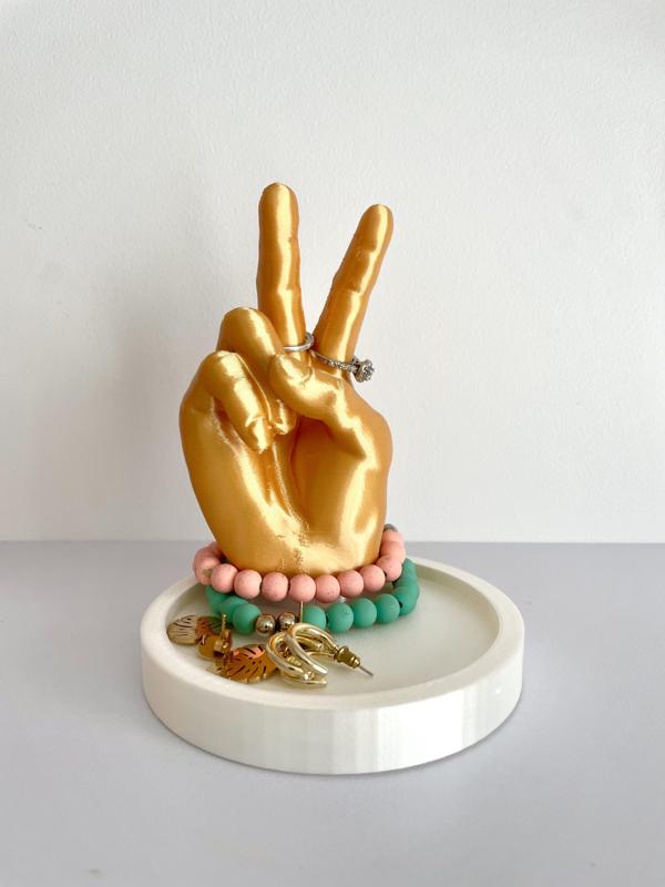 Peace Sign Jewelry Tray