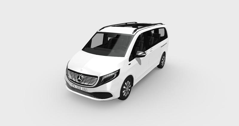 Mercedes-Benz EQV 2024 Van - Luxury Electric 3D Model