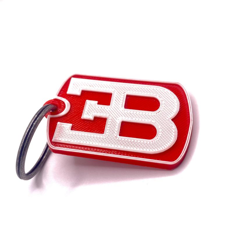 Bugatti Modern Logo Keychain