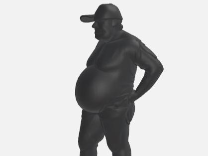 shadow fat hat man