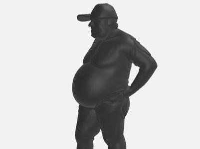 shadow fat hat man