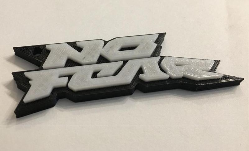 No Fear Logo Keyring