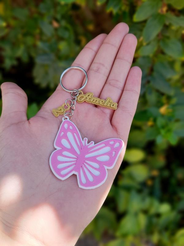 butterfly keychain 2 colors/ butterfly keychain