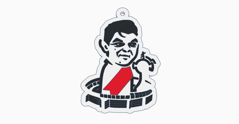 Marcelo Gallardo River key ring