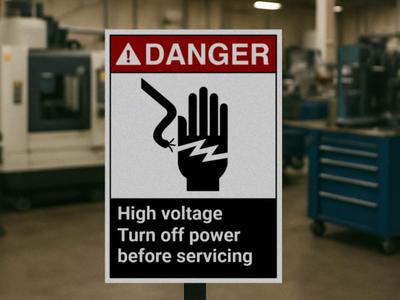 ANSI Z535 - Danger Sign - Customizable
