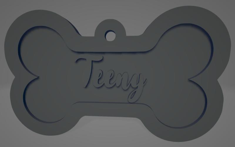 Bicolor Dog Collar Teeny" - Collar bicolor para perro "Teeny"