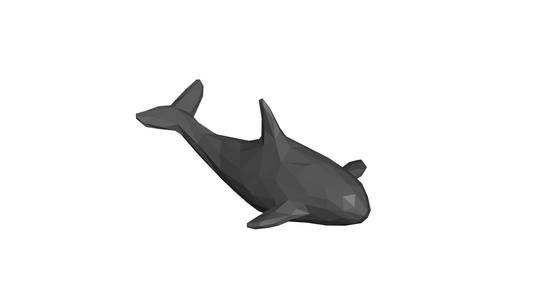 orca low-poly