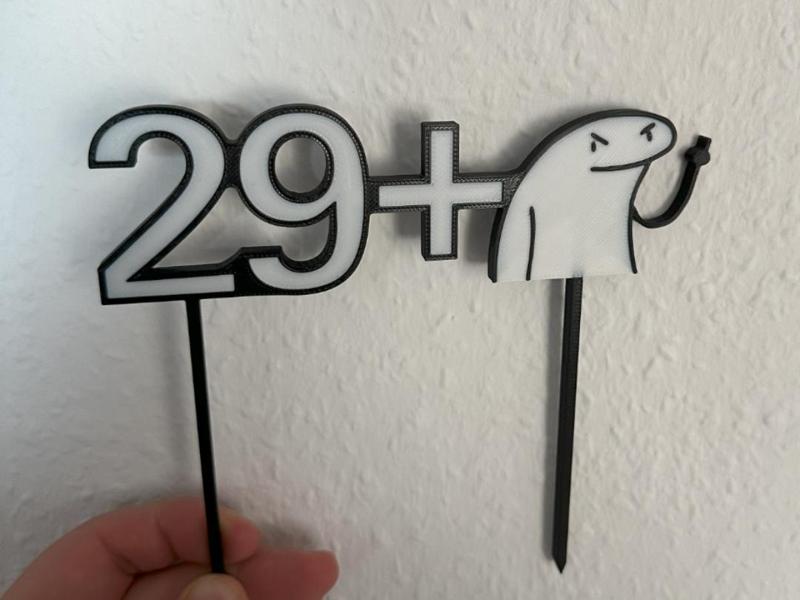 Cake Topper 30st Birthday (29+1)