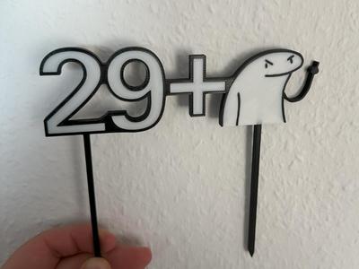 Cake Topper 30st Birthday (29+1)