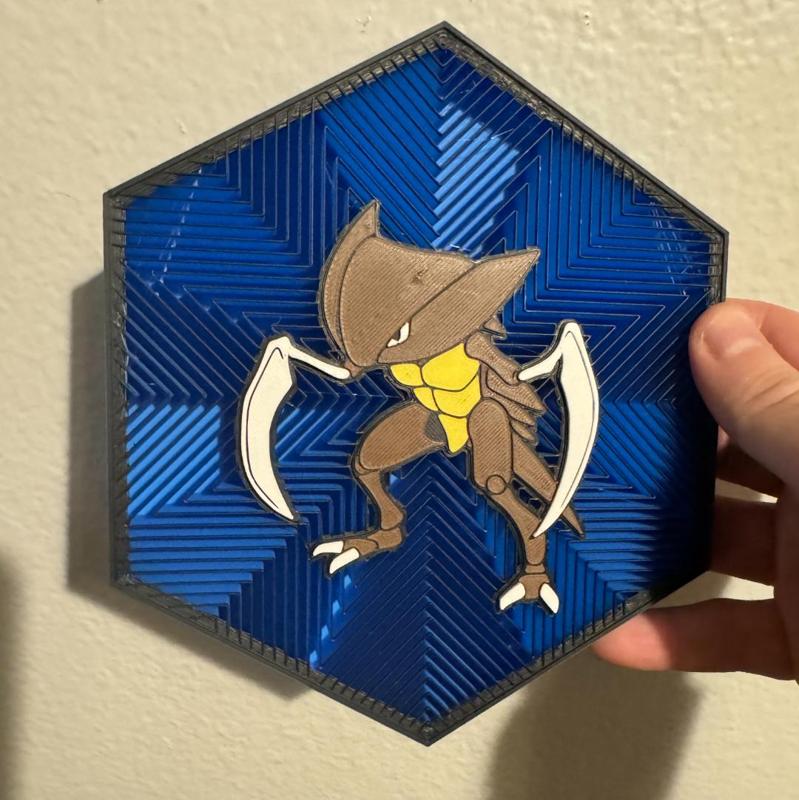 #141 Kabutops Hex Wall Art
