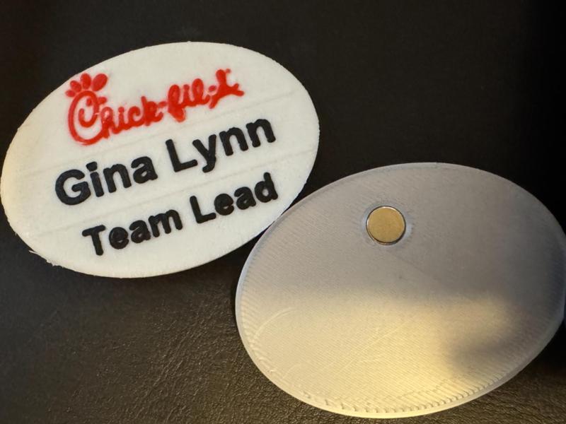 Chick-fila Name Tag