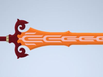 Flame Blade Sword - Zelda Breath Of The Wild