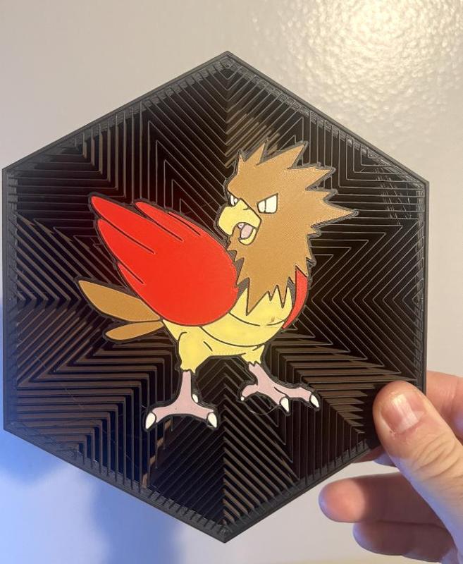 21 Spearow Hex Wall Art