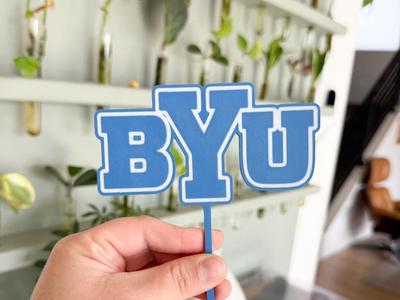 BYU Cake Topper Block | AMS + Single Color
