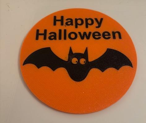 Halloween bat coaster