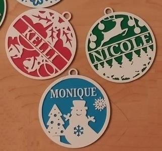 Custom Name Christmas Ornaments! Add any Name in Bambu Studio!