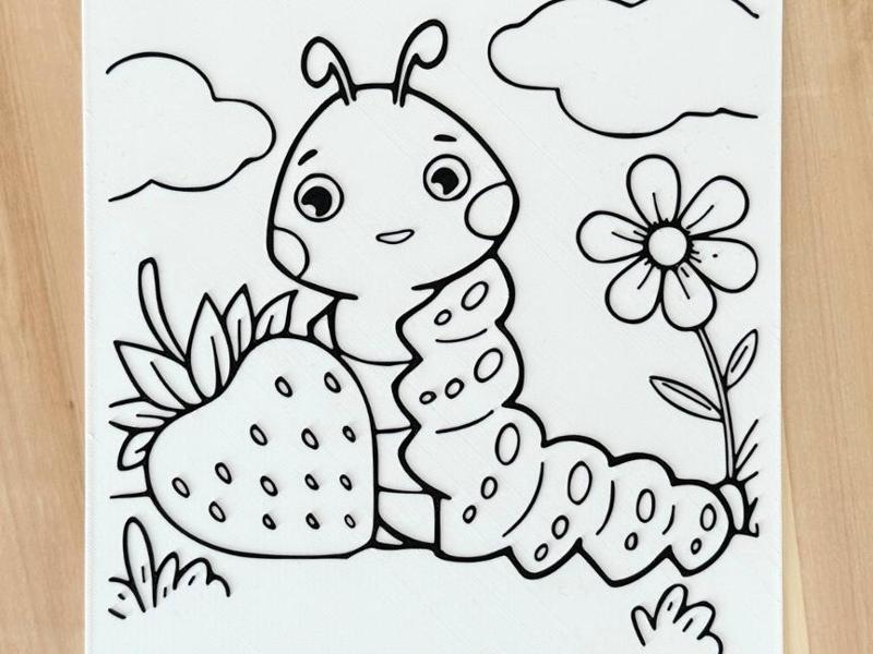 Coloring page - caterpillar