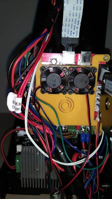 Anet A8 Reset Button Motherboard Cover with 2 fan holes