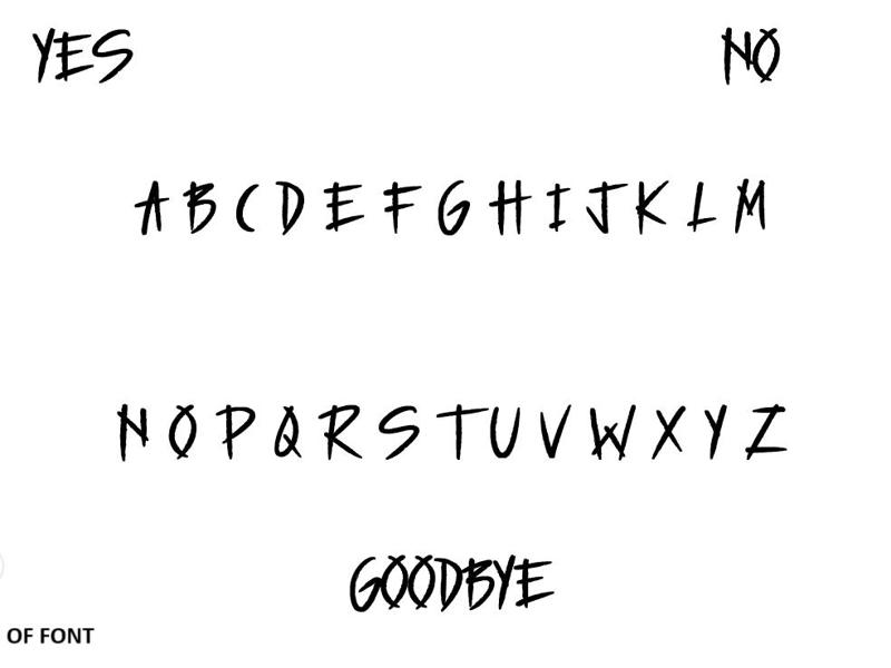 Table Top Ouija Board w/ Planchette