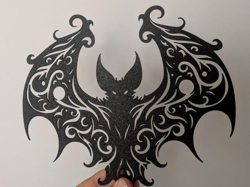 tribal bat wall art