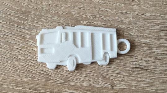 German fire truck keychain 