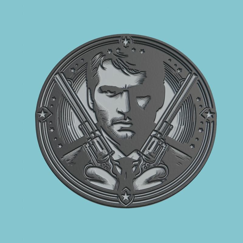 Unforgiven Movie Medallion  Unforgiven 3d  Model Stl Obj