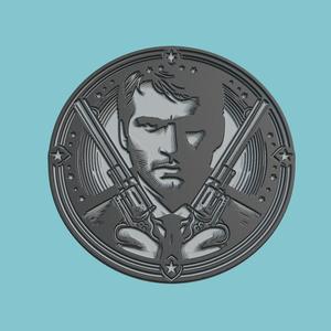 Unforgiven Movie Medallion  Unforgiven 3d  Model Stl Obj