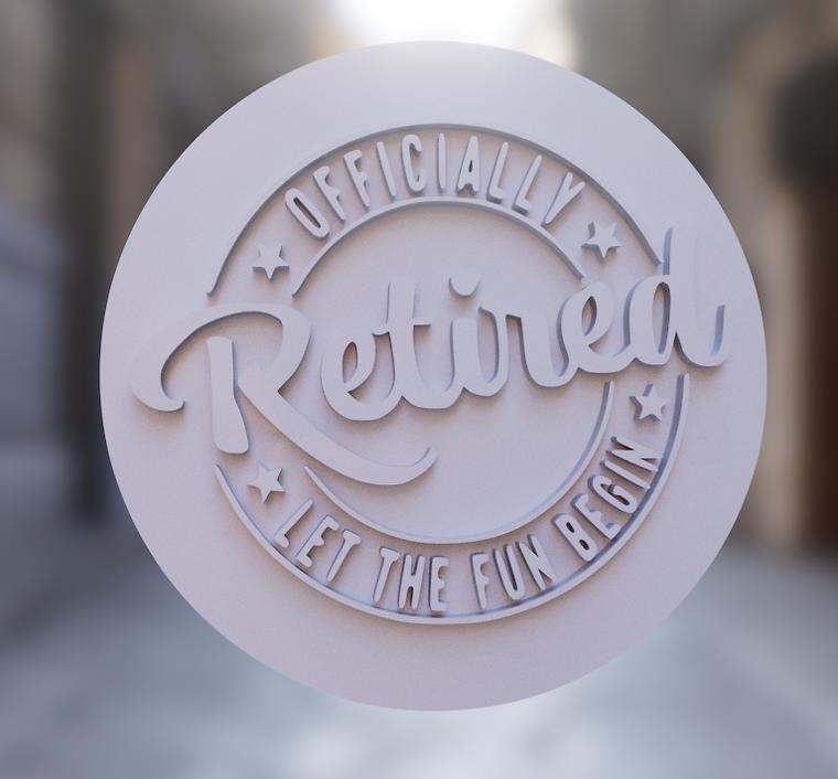 Officially Retired Cookie and Fondant Stamp - Celebrate Life's Sweet Transition!