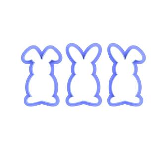 Easter Bunny Cookie Cutter set outline
