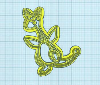 POkemon: Ampharos Cookie Cutter