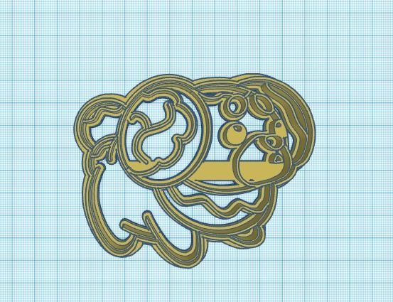 Pokemon: Fidough Cookie Cutter