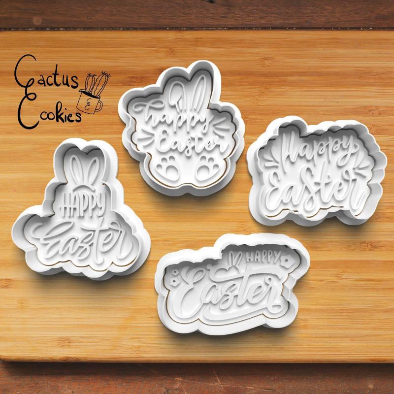 Easter Wording Cookie Cutter set 0807