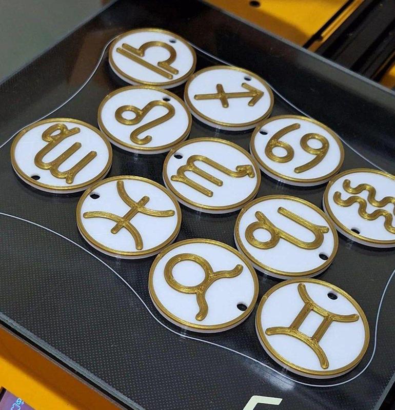 Taurus Zodiac Sign Key Chain