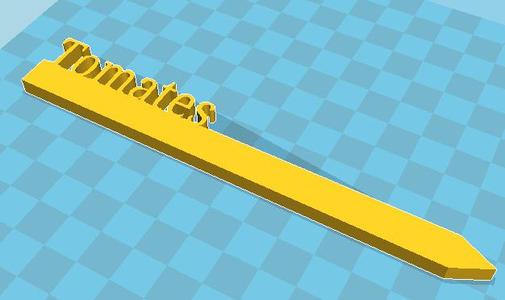 Tag Huerto Tomates 0,5 cm de grosor