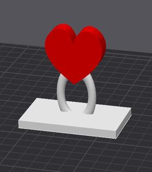 Heart statue