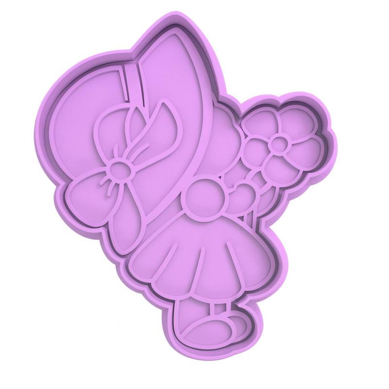 Doll with flowers cookie cutter