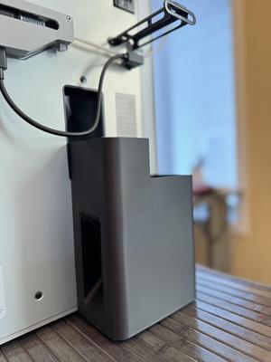 Poop chute for the Bambu Lab X1C with 3x6mm magnets (WITH SOURCE)