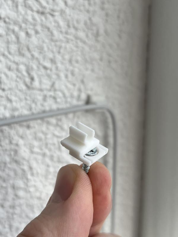 mini 4mm cable clip with hidden screw