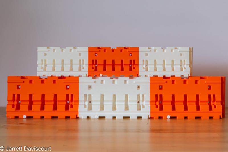 1/10 - 1/14 Scale Jersey Barrier - Minimal Supports