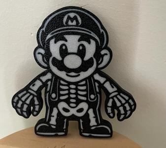 Mario Skeleton Halloween Decor