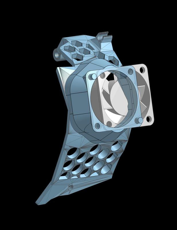 Stealthburner vented door w/3010 fan and extra room for CAN EBB