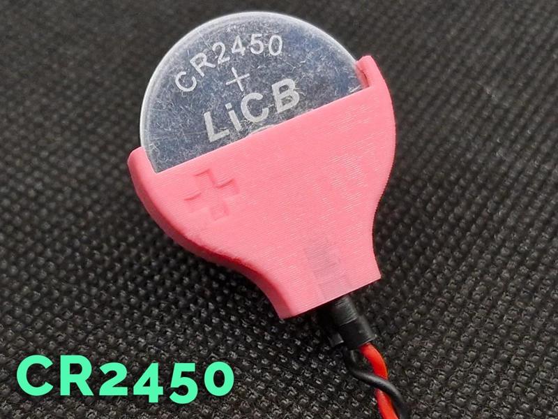CR2450 Coin Cell Battery Holder
